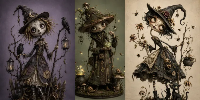 Whimsical Gothic Creature Sculpts generated by undefined