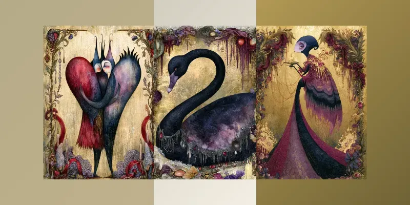 Gothic Romance Illustrations generated by undefined