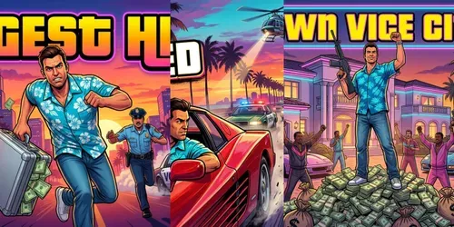 Gta Vice City Thumbnail Generator generated by gemini-image