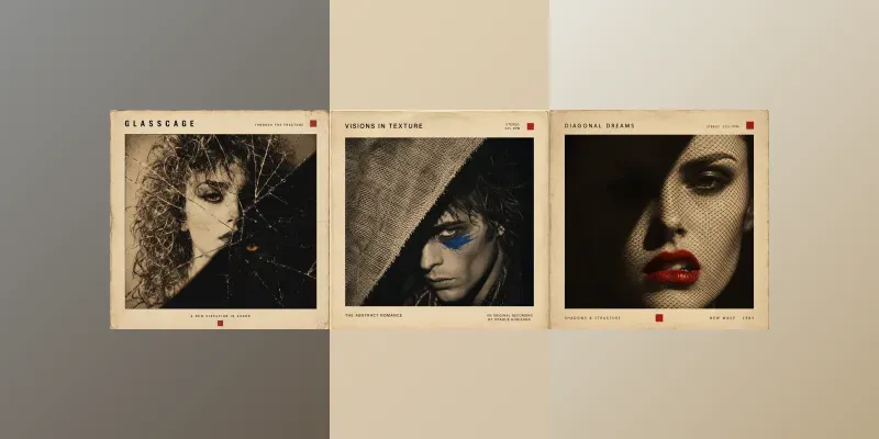1980s New Wave Album Covers generated by undefined
