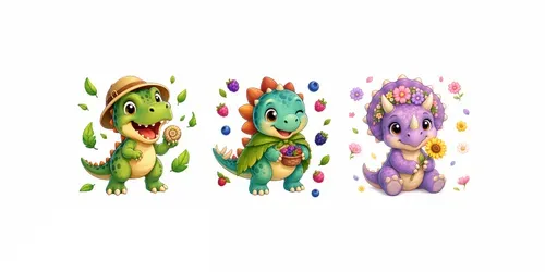 Cute Dinosaur Mascot Creators generated by chatgpt-image
