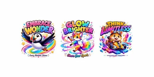 Bright Adventure Mascot Sticker Packs generated by chatgpt-image