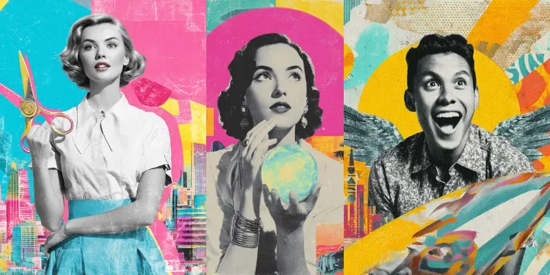 Retro Collage Pop Art Avatars generated by undefined