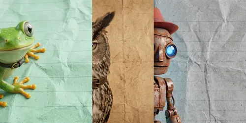 Expressive Mascot Paper Branding generated by gemini-image
