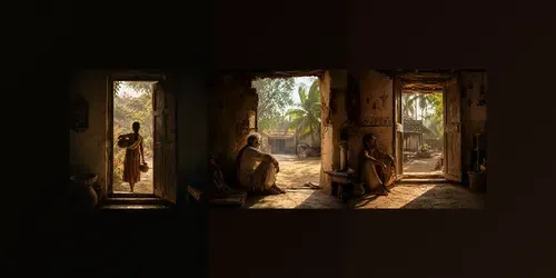 Rustic Doorway Cinematic Villages generated by chatgpt-image