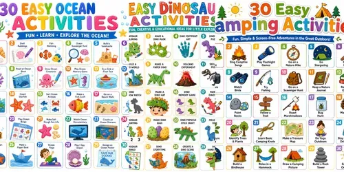 30 Easy Kids Activity Posters generated by chatgpt-image