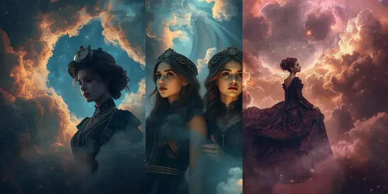 Victorian Nebula Portrait Makers generated by undefined