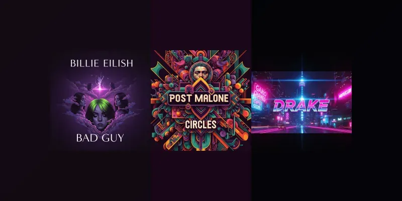 Iconic Universal Album Cover Thumbnails generated by undefined