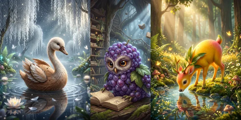 Animal Fruit Fantasy Art Generator