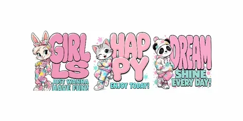 Cute Pastel Cartoon Quote Poster Packs generated by chatgpt-image
