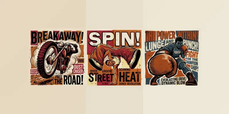 Retro Screenprint Posters generated by undefined