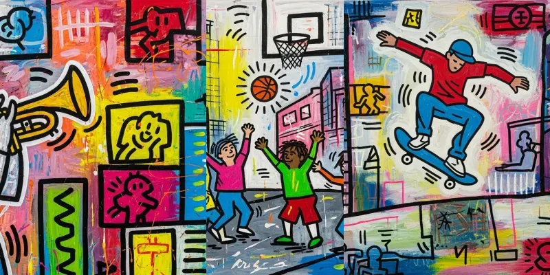 Urban Pop Art Scenes generated by undefined