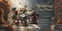 Wonderland Chess Pieces midjourney prompt mini thumbnail