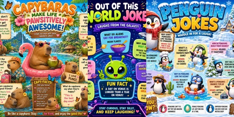Cute Kids Joke Posters generated by undefined