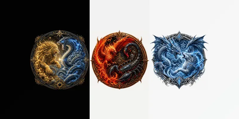 Mythic Dualbeast Battle Emblems generated by undefined