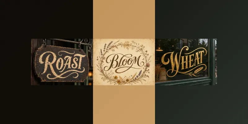Heritage Handlettered Script Logos generated by undefined