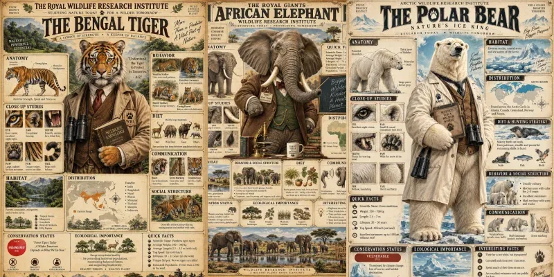 Wildlife Research Infographics generated by undefined