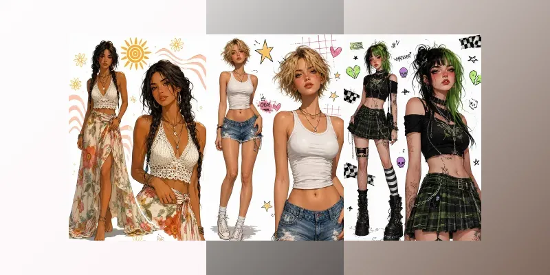 Stylized Character Design Sheets generated by undefined
