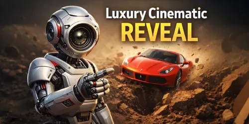 Luxury Car Cinematic Reveals generated by veo