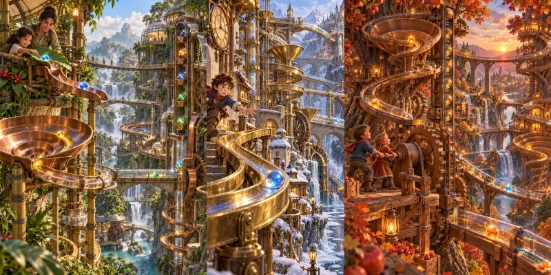 Giant Marble Machine Worlds