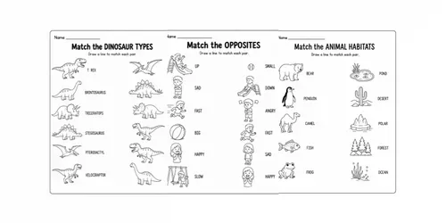 Printable Matching Worksheet Generator generated by chatgpt-image