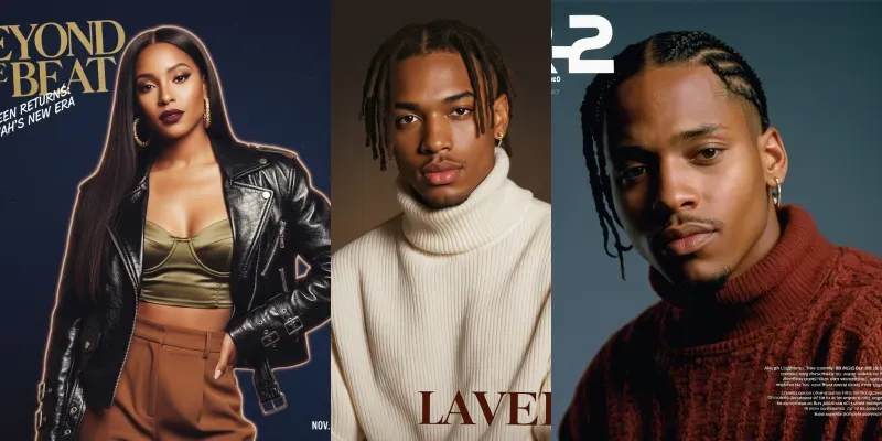 90s Vibe Magazine Cover Blueprints generated by undefined