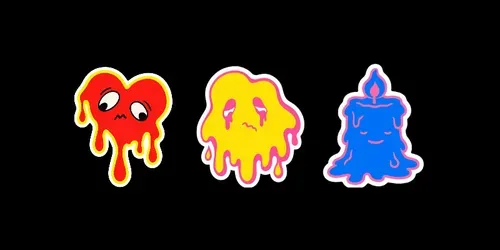 Surreal Organic Character Sticker Vectors generated by chatgpt-image