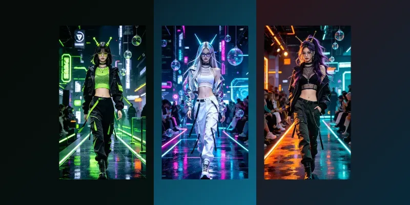 Cyberpunk Runway Fashion