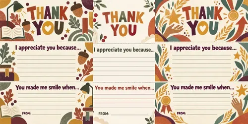 Family Thanksgiving Thank You Notes generated by chatgpt-image