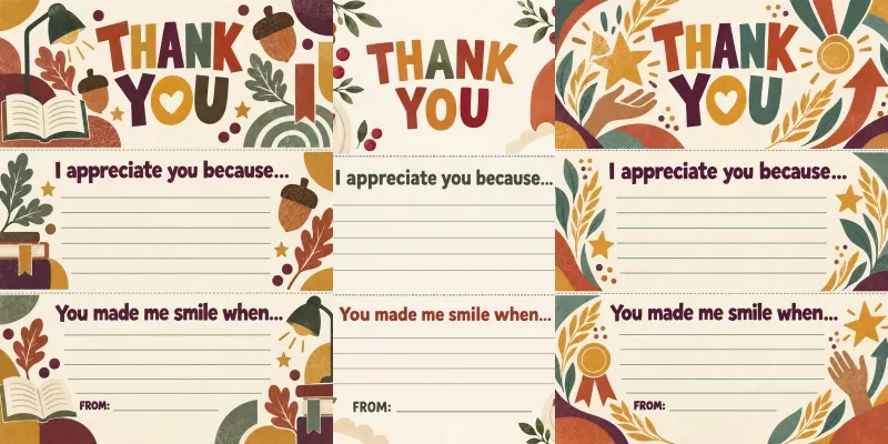 Family Thanksgiving Thank You Notes generated by undefined