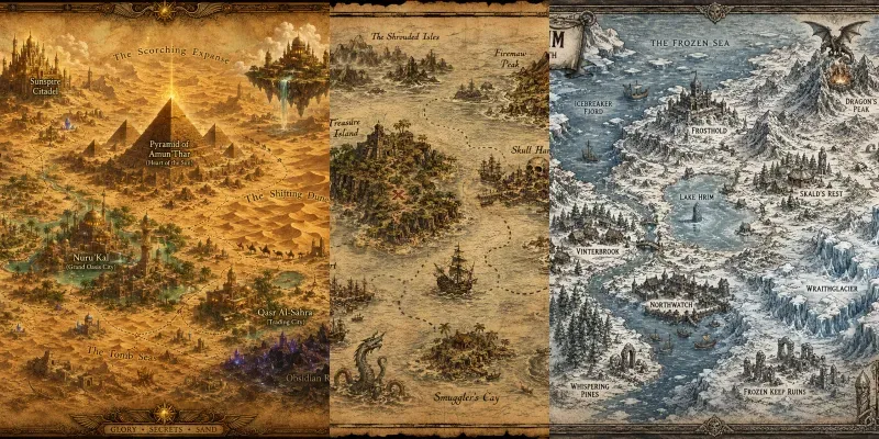 Fantasy World Map Generator generated by undefined