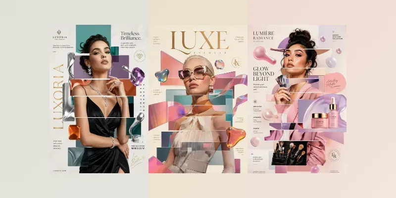 Luxury Fashion Collages generated by undefined