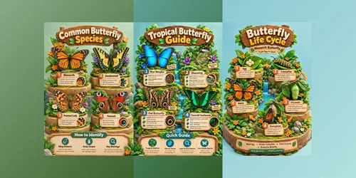 3D Clay Butterfly Species Guides generated by chatgpt-image
