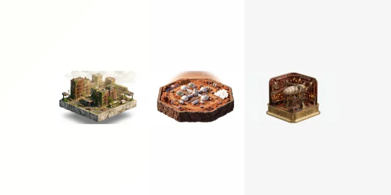 3D Isometric Miniature Dioramas generated by undefined
