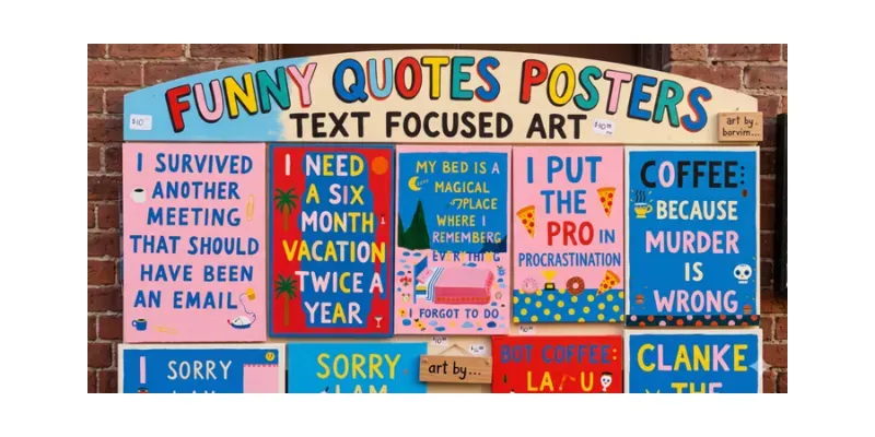 Funny Quote Text Focused Poster Art generated by undefined