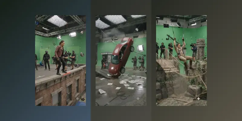 Practical Movie Stunt Bts Videos generated by undefined