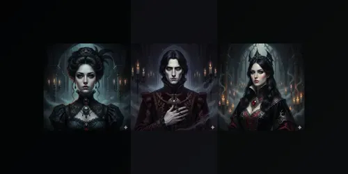 Gothic Portrait Art generated by gemini-image
