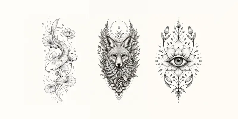 Fine Line Tattoo Concept Generator