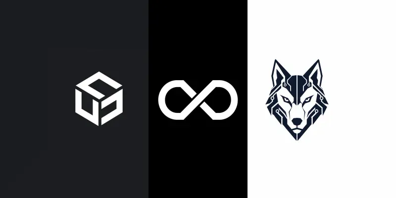 Vector Minimalist Tech Startup Logos generated by undefined