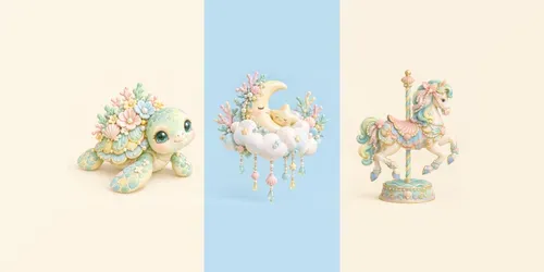 Pastel Sugar Coral 3D Cliparts generated by chatgpt-image