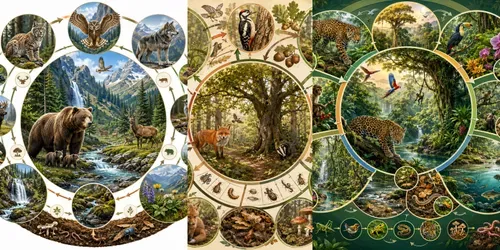 Wildlife Ecology Infographic Kits generated by chatgpt-image