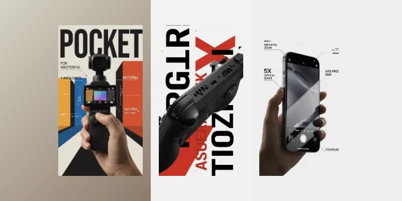 Bold Tech Product Poster Video Ads