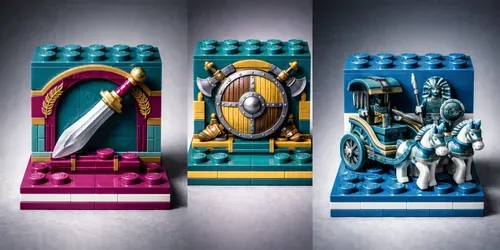 Lego Ancient Battle Objects Collections generated by chatgpt-image