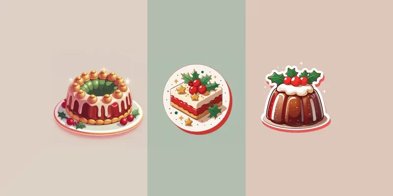 Christmas Dessert Stickers generated by undefined