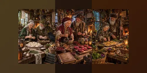 Mystical Forest Kitchen Couples generated by chatgpt-image