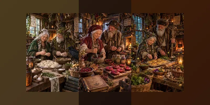 Mystical Forest Kitchen Couples