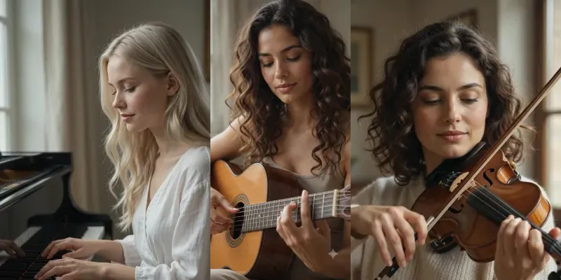 Music Instrument Playing ASMR Videos generated by undefined