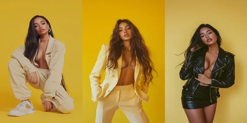 Latina Supermodels In Everyday Fashion generated by undefined