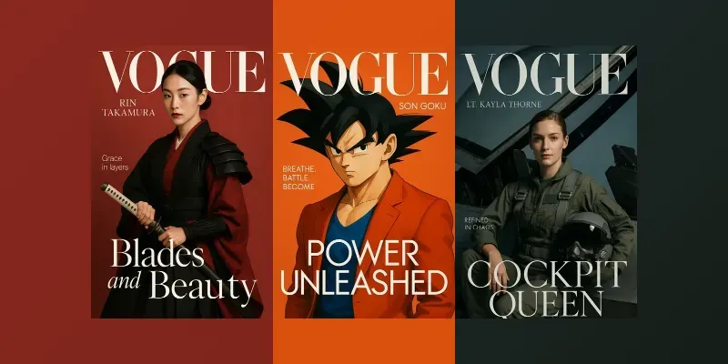 Vogue Magazine Covers generated by undefined