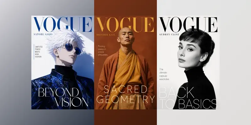 Vogue Magazine Cover Art generated by undefined